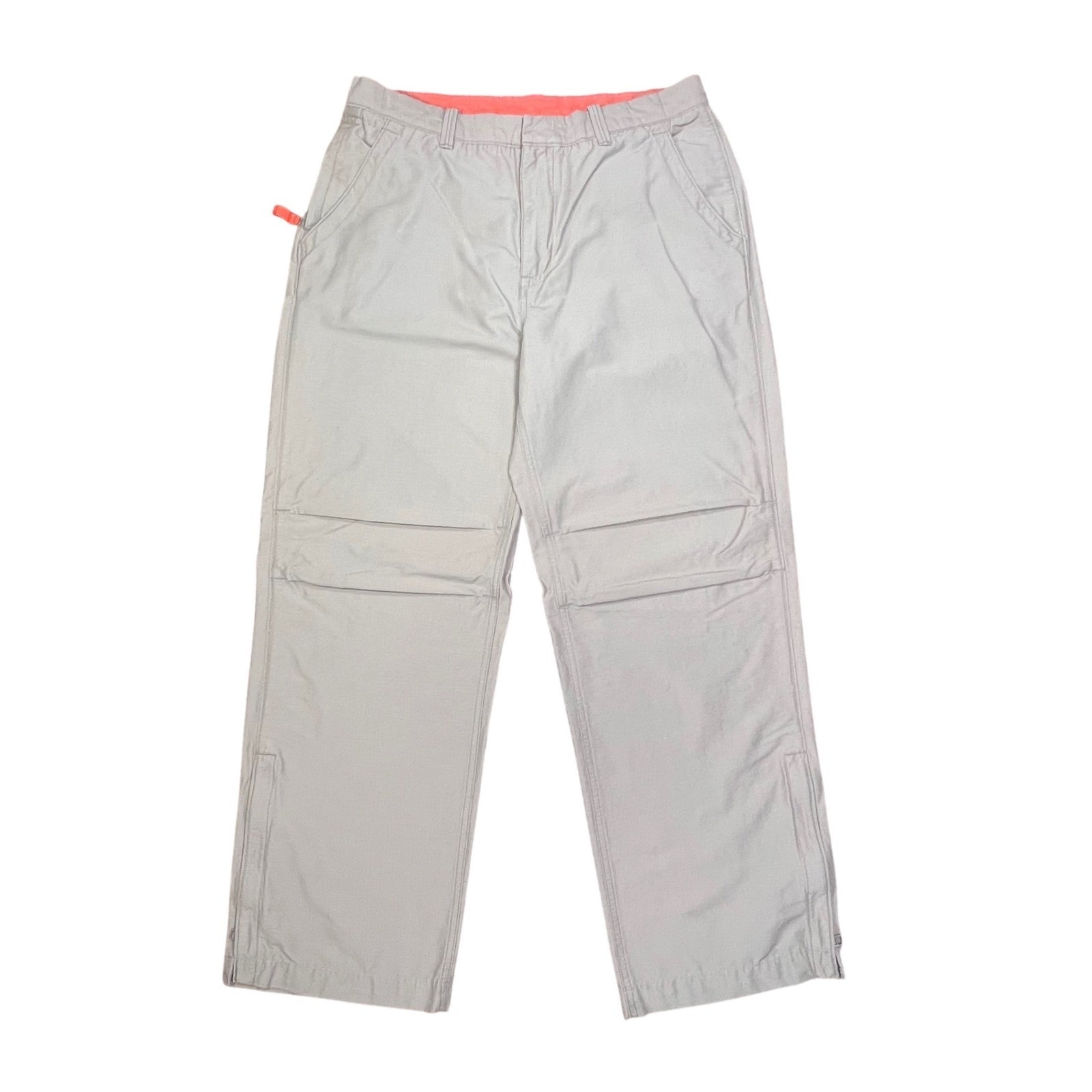 Gap Cargo Pants Khaki Tan Mens 35x32 Straight Leg Zip Pocket Outdoor Casual Y2k